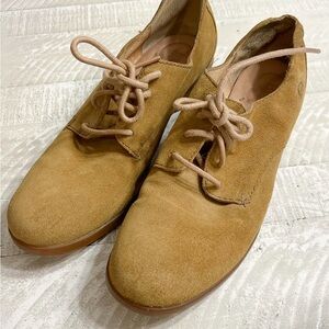 Born Tan Suede Women's ankle short heel boot